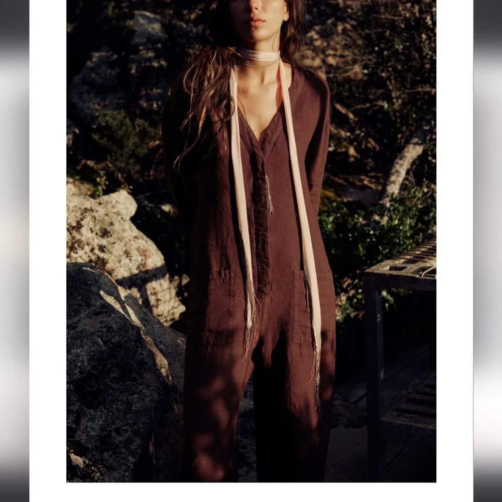 Zara The Veronica Full length linen Overall